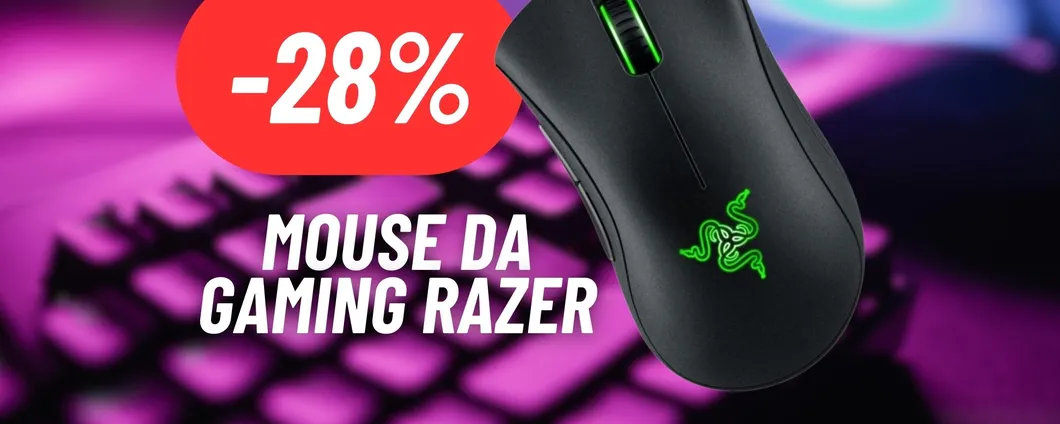 Mouse da gaming Razer ergonomico e in offerta: MAXI PROMO