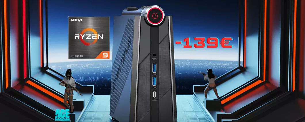 Mini PC con AMD Ryzen 9 e 32GB di RAM: una bomba in offerta a tempo