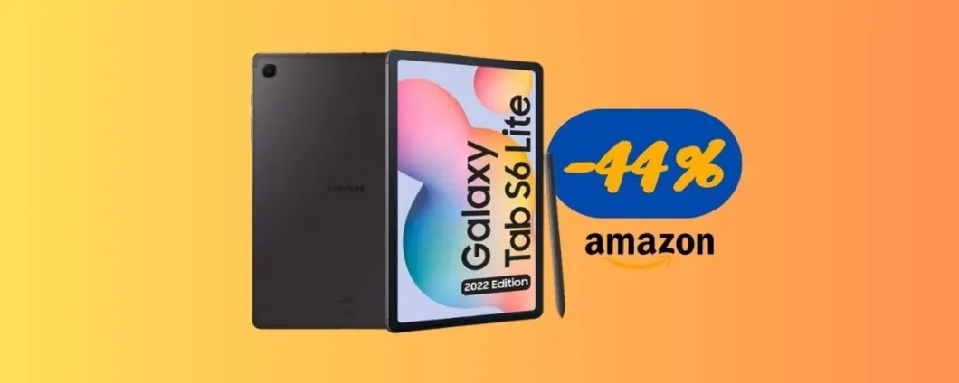 Samsung Tab S6 Lite è SCONTATO del 44% su Amazon (-194euro)