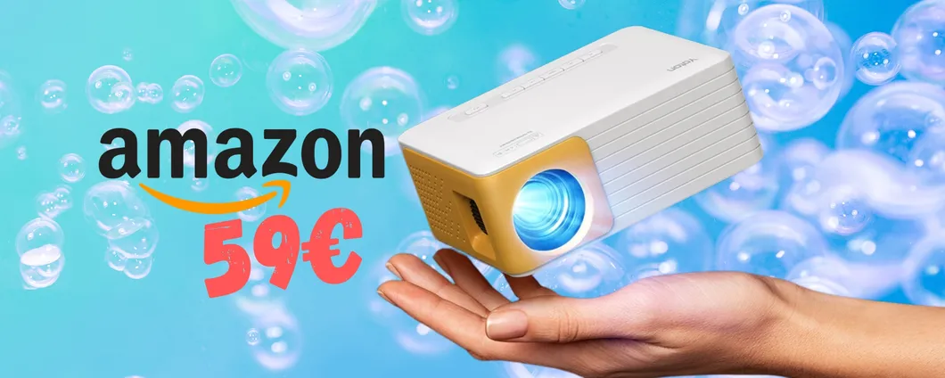 Proiettore portatile WiFi in DOPPIO SCONTO: il cinema a casa