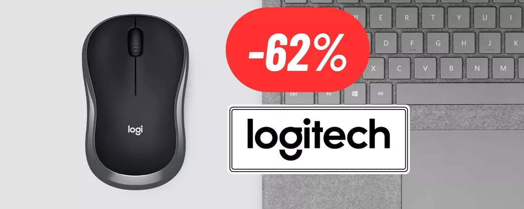 Mouse Logitech al 62% di sconto: PREZZO RIDICOLO