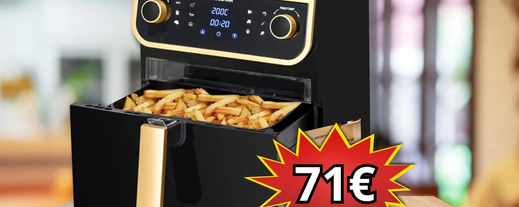 PREZZO PAZZO per Friggitrice ad aria XXL a soli 71€ grazie al coupon sconto!