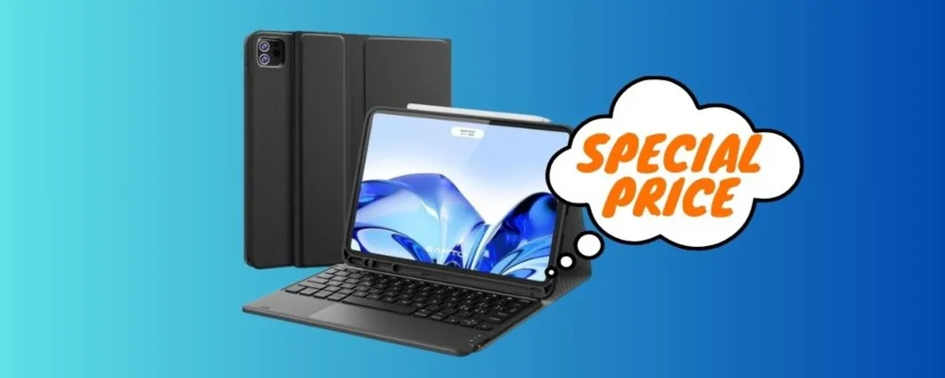 Il tuo tablet diventa un portatile con la tastiera Earto per iPad Pro!