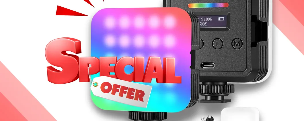 Luce video magnetica per la tua fotocamera: solo 23€ per un prodotto TOP di gamma!