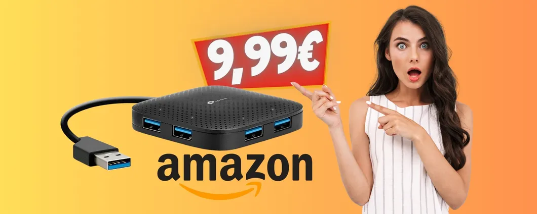 AUMENTA le porte USB del tuo computer con l'hub TP-Link a soli 9,99€