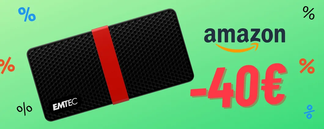 SSD Esterno EMTEC X200 1TB ora tuo a 40€ IN MENO!