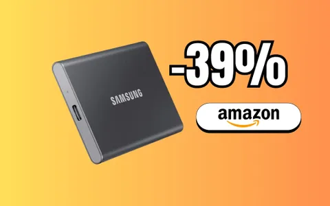 Velocità fulminea e design compatto: scopri il Samsung T7 da 1 TB, l'SSD esterno a meno di 100€