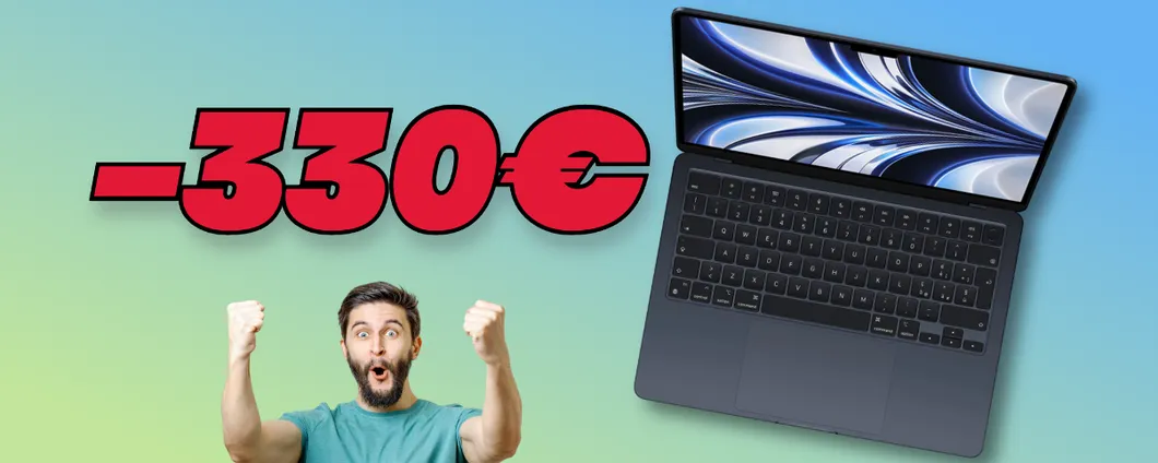 FUORITUTTO Amazon: -330€ sul MacBook Air con chip M2