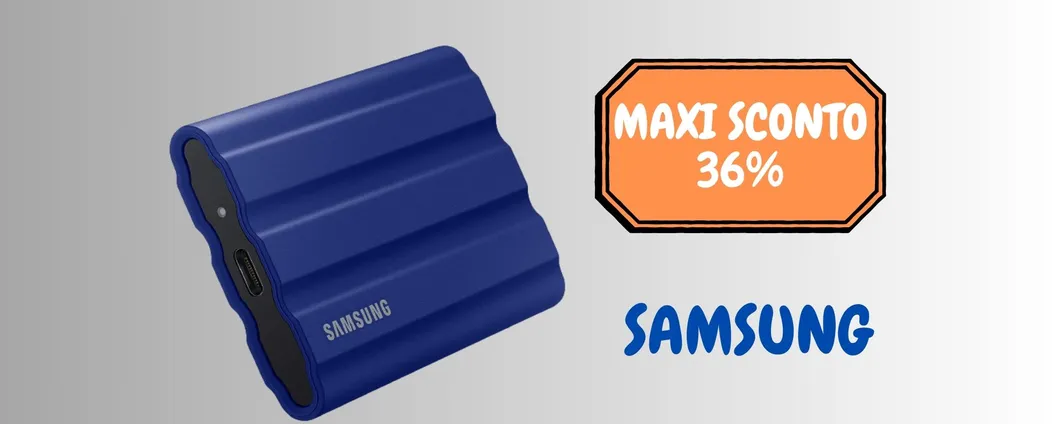 SSD portatile da 2TB e in formato mini di Samsung in SCONTO: PREZZO SUPER