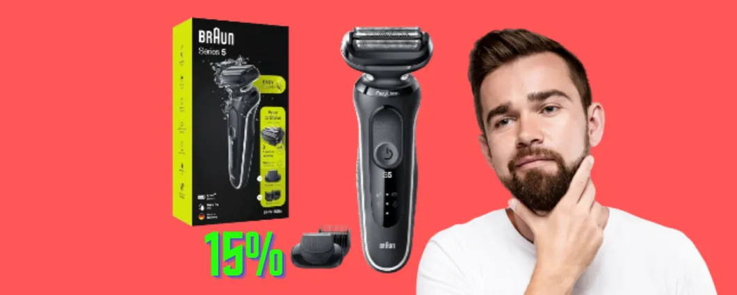 Barba impeccabile con il rasoio elettrico Braun IN OFFERTA su Amazon