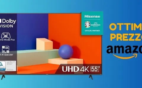 Tv Hisense 55 pollici SCONTATISSIMA con il Cyber Monday (solo su Amazon)
