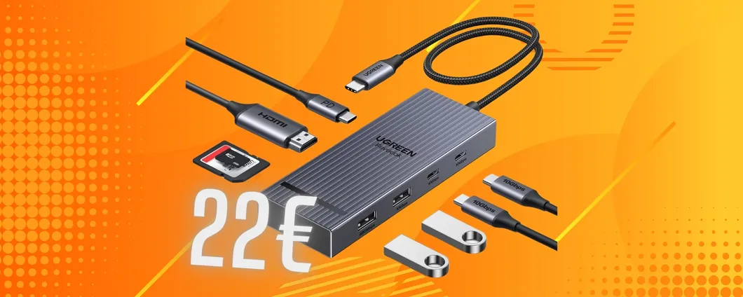 Poche porte nel tuo notebook? Con l'Hub UGREEN risolvi senza spendere
