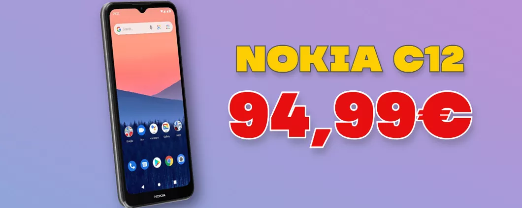 Nokia C12: lo smartphone entry-level oggi costa MENO DI 99€!