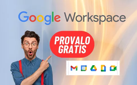 Google Workspace: provalo GRATIS e poi 11,50€ al mese per tutti i servizi lavorativi Google
