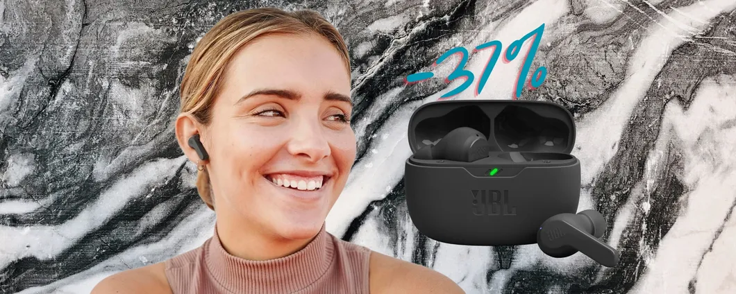 JBL Wave Beam: auricolari wireless con bassi potenti e 32h di audio