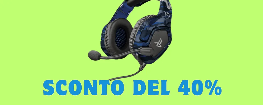 Cuffie TRUST Gaming ideali per PS5 con licenza ufficiale ad un prezzo ASSURDO su Amazon