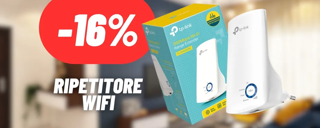 Argina tutti i gli ostacoli e potenzia la tua rete WiFi con il ripetitore TP-Link ad un PREZZO REGALATO
