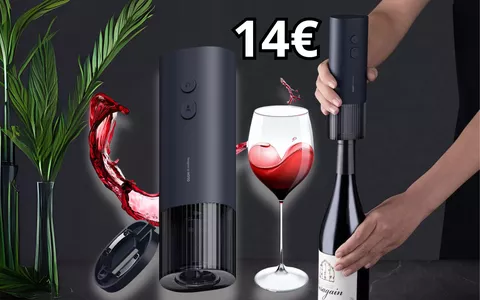STUPISCI TUTTI: 14€ per il Cavatappi Elettrico per le tue serate con ottimo vino!