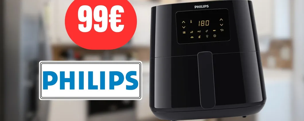 Friggi senza grassi: friggitrice ad aria Philips in sconto (-17%)