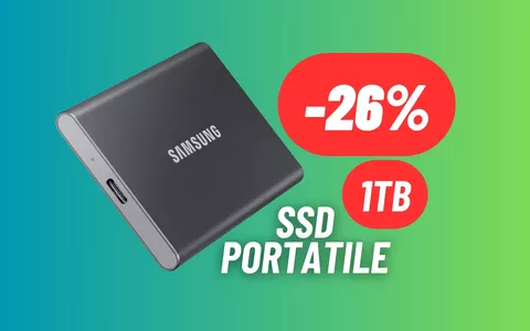 1TB può entrare in tasca: SSD portatile di Samsung ad un SUPER PREZZO con il Black Friday