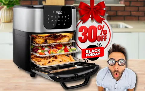 Friggitrice ad Aria con cestello e girapollo: CROLLA per il Black Friday Amazon