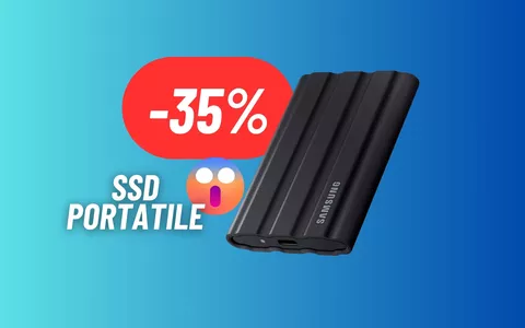 SSD PORTATILE SAMSUNG in maxi sconto: Amazon Outlet (-35%)