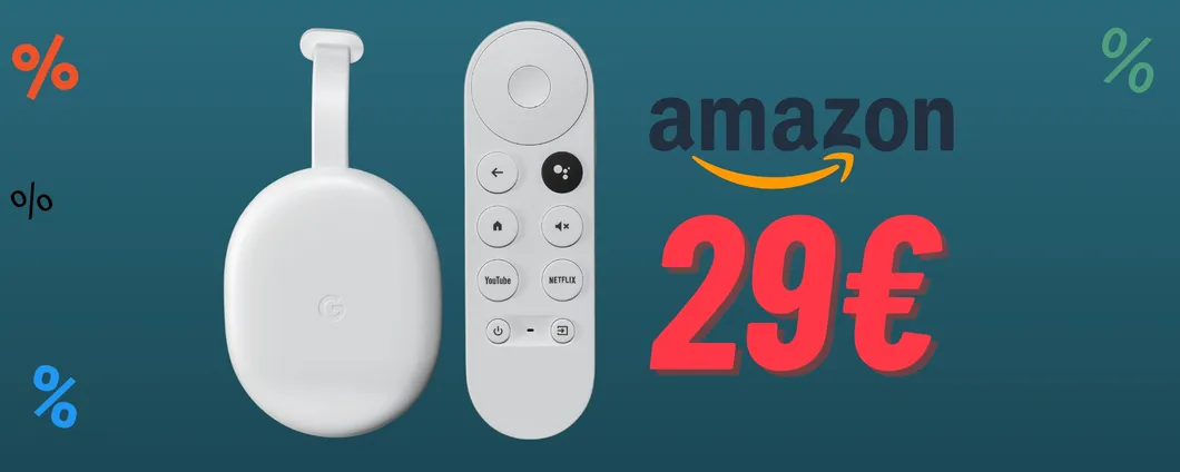 Chromecast con Google TV ora in OFFERTA su Amazon a soli 29,99€