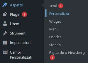 aspetto menu