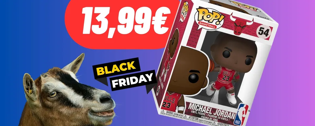 Sconto da GOAT: Funko Pop di Micheal Jordan a 13,99€ col Black Friday, imperdibile!