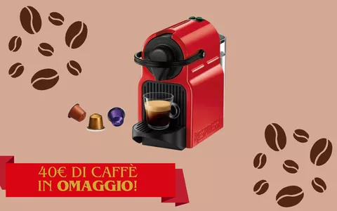 Macchina Nespresso Inissia a PREZZO STRACCIATO (con 40€ di caffè IN OMAGGIO!)