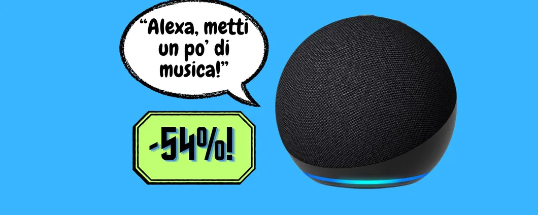 Alexa sempre al tuo fianco con l'Echo Dot IN MAXI OFFERTA, PREZZO RIDICOLO