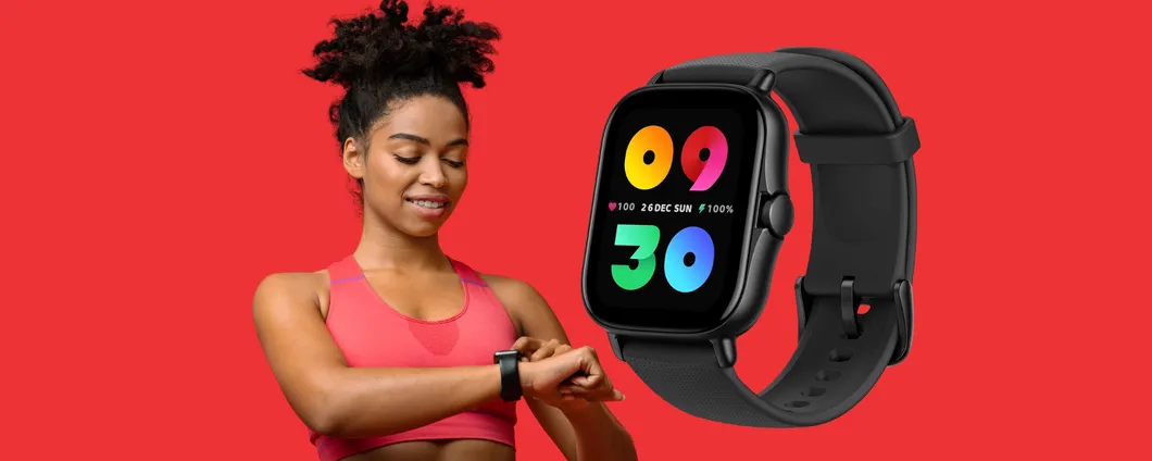 Amazfit GTS 2 da 43 mm con 90 modalità sport e Alexa integrata (-45%)