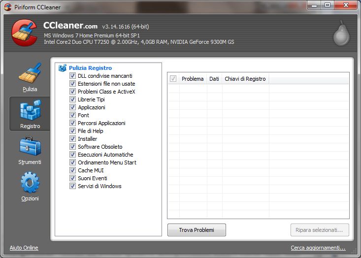 download ccleaner per windows xp italiano gratis