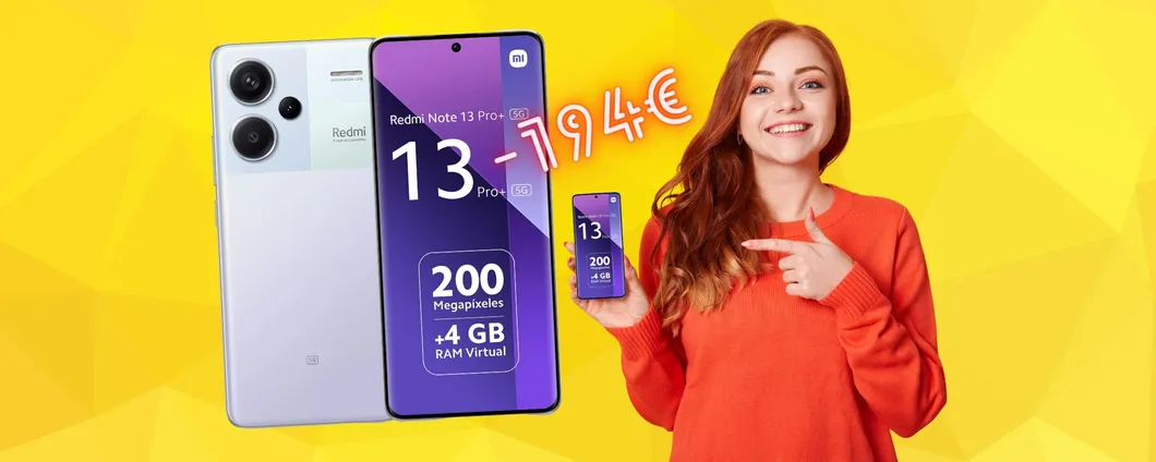 Redmi Note 13 Pro Plus da 512GB con camera da 200MP a 194€ in meno