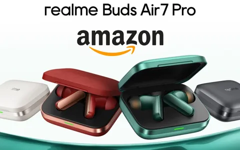 Realme Buds Air 7 Pro: IP55, riduzione del rumore e 48h di autonomia
