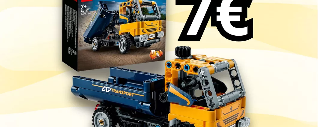 SOLO 7€ per LEGO TECHNIC Camion: il set 2 in 1 costa veramente pochissimo!