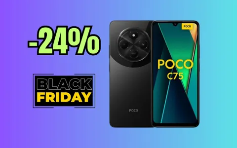 POCO C75: batteria infinita e fotocamera con AI integrata (-24%)