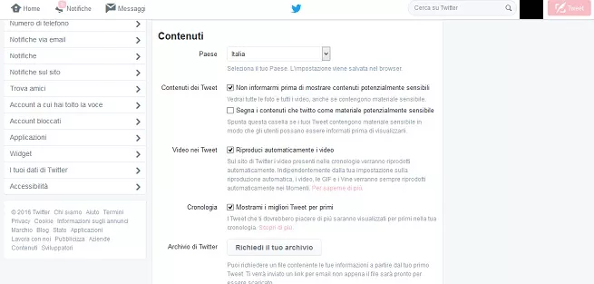 Twitter: come disabilitare il filtro per i contenuti offensivi