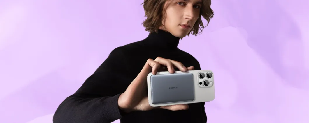 Power bank Ultra-sottile e magnetico: Baseus PicoGo in offerta a 29€
