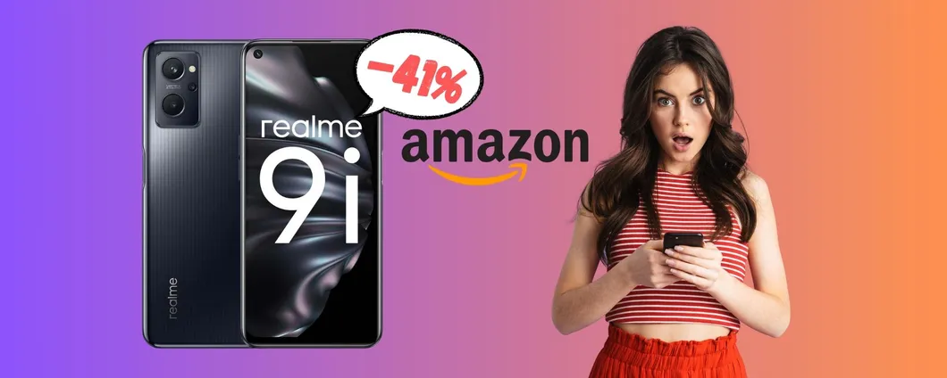 realme 9i: super processore e ricarica rapida al 41% su Amazon