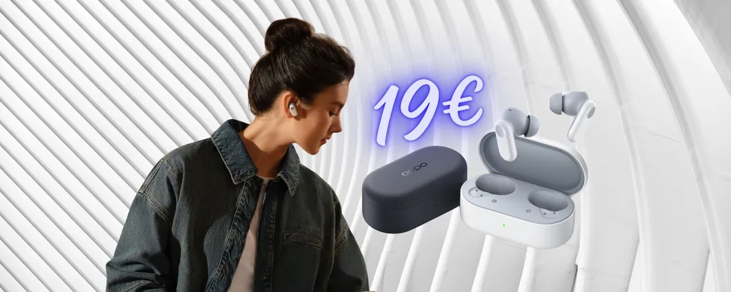Auricolari Oppo Enco Buds2 PRO: qualità top a soli 19 euro (-62%)