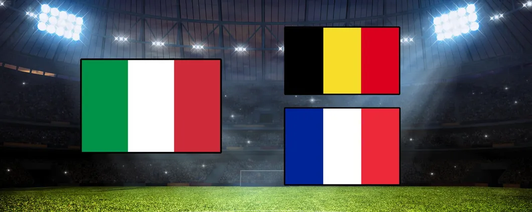 Dove vedere le partite dell'Italia contro Belgio e Francia in streaming anche all'estero