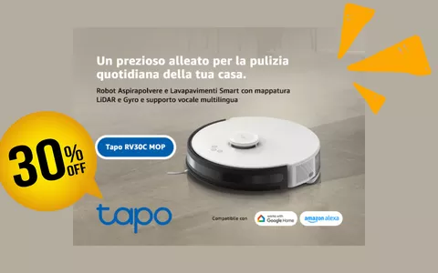 Il Robot TP-Link che ASPIRA E LAVA alla perfezione oggi è tuo a 120€ IN MENO