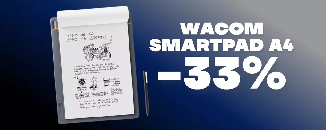Lo Smartpad A4 di Wacom è al MINIMO STORICO su Amazon