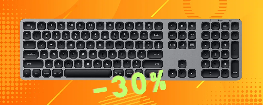 SATECHI: la tastiera Bluetooth full size per PC e Mac al 30%