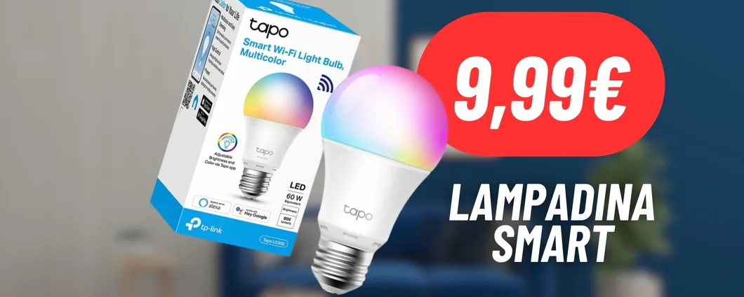 Lampadina smart con comando vocale a 9,99€ con lo sconto del 33% su Amazon