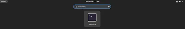 terminale centos
