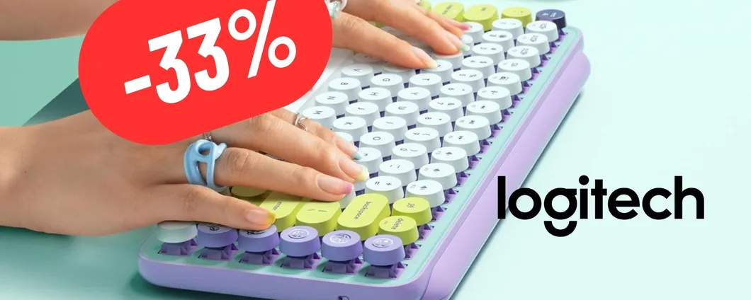 Tastiera meccanica Logitech dal Design UNICO: MEGA OFFERTA con SCONTO del 33%