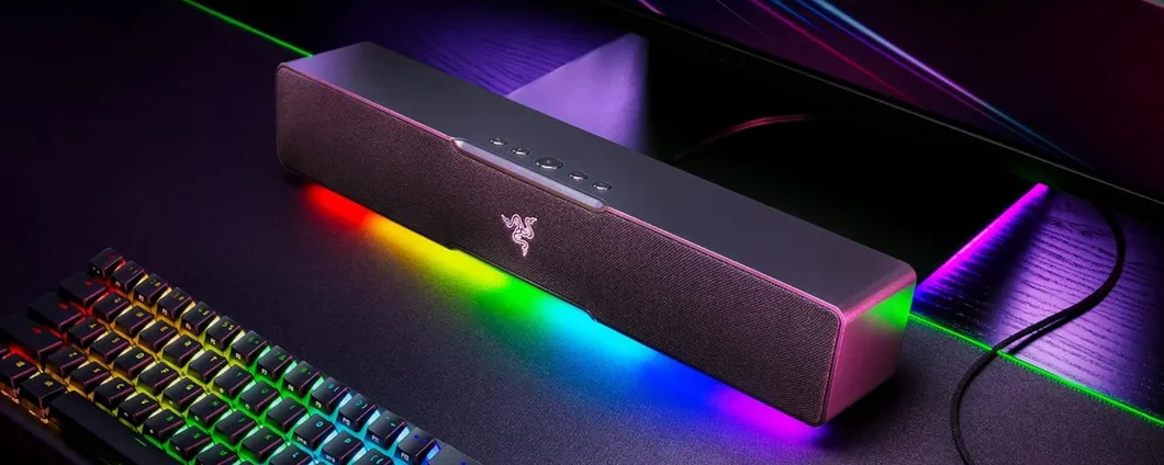 Soundbar compatta e potente: la Razer Leviathan V2 X in offerta a 99€