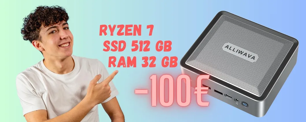 Prezzo BOMBA per questo mini PC con Ryzen 7 e Windows 11 (-100€)